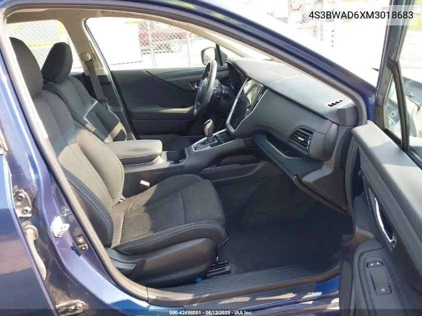 2021 Subaru Legacy Premium VIN: 4S3BWAD6XM3018683 Lot: 42498001