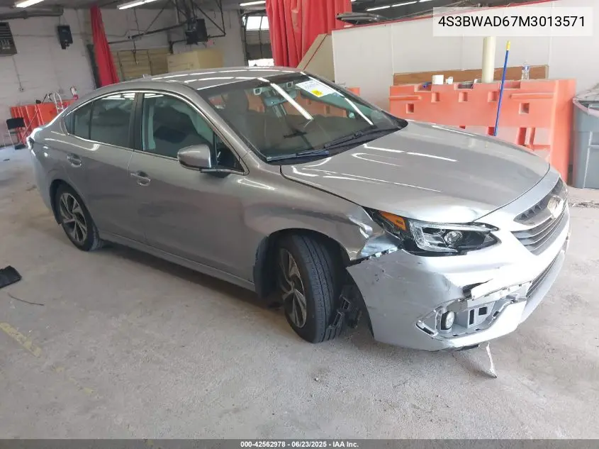 2021 Subaru Legacy Premium VIN: 4S3BWAD67M3013571 Lot: 42562978