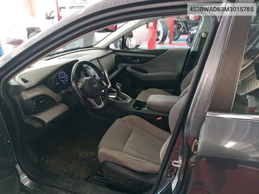 2021 Subaru Legacy Premium VIN: 4S3BWAD63M3015785 Lot: 42624946