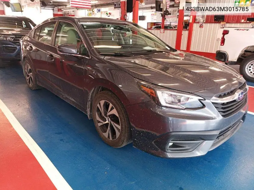 2021 Subaru Legacy Premium VIN: 4S3BWAD63M3015785 Lot: 42624946