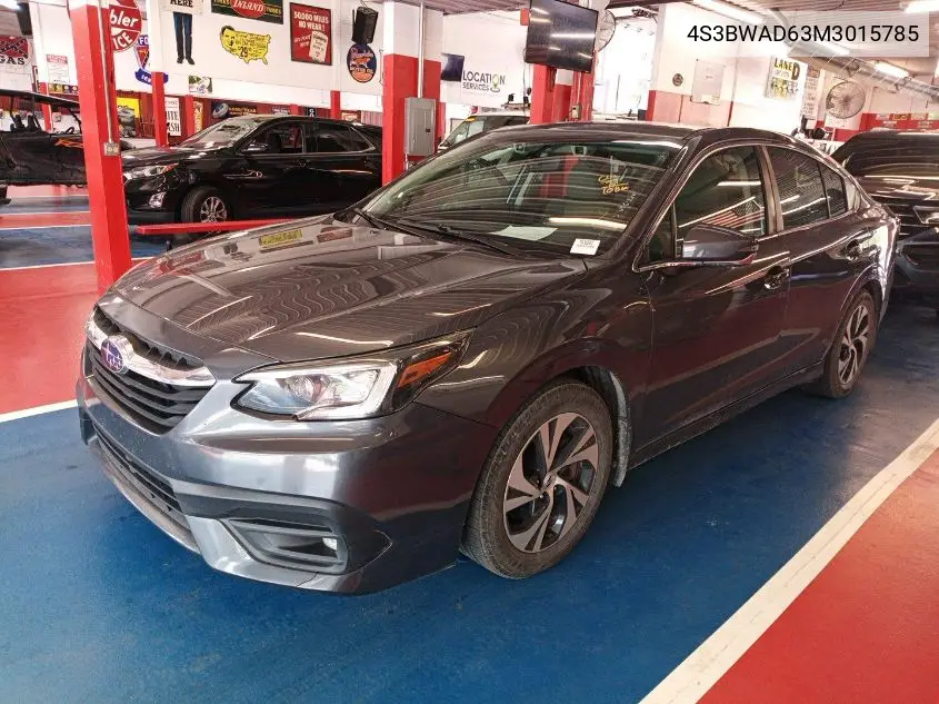 2021 Subaru Legacy Premium VIN: 4S3BWAD63M3015785 Lot: 42624946