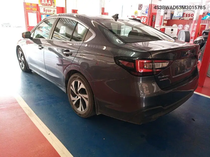 2021 Subaru Legacy Premium VIN: 4S3BWAD63M3015785 Lot: 42624946