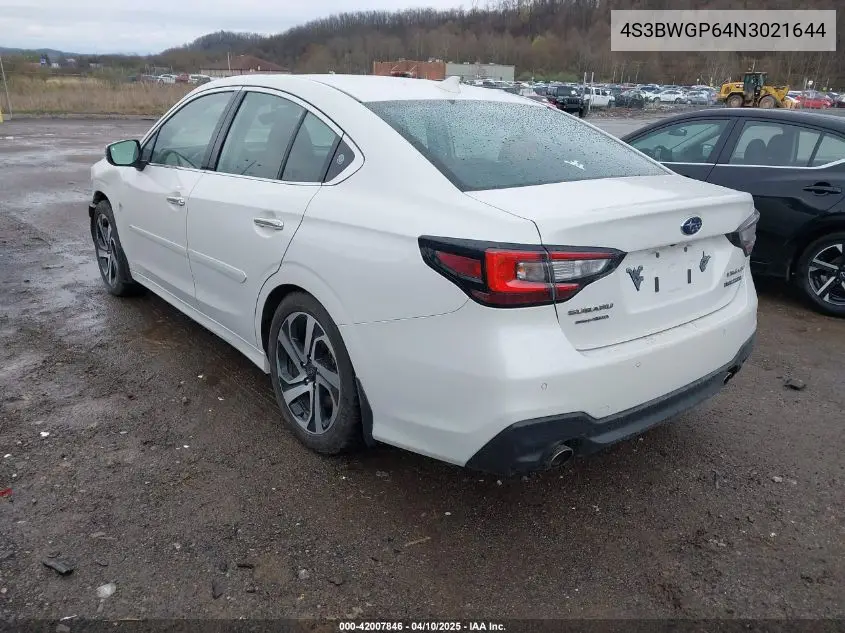 2022 Subaru Legacy Touring Xt VIN: 4S3BWGP64N3021644 Lot: 42007846