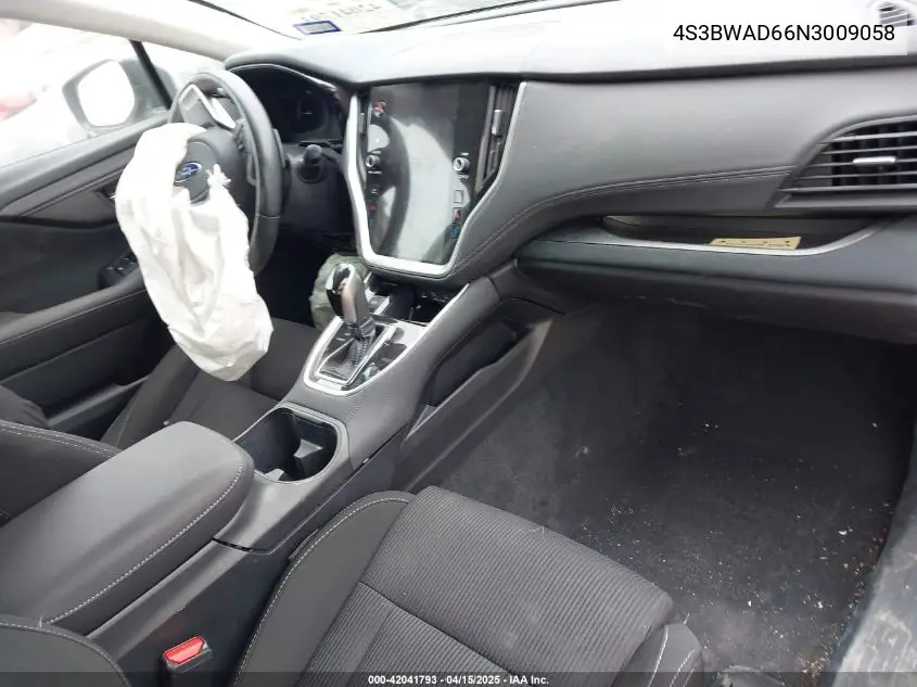 2022 Subaru Legacy Premium VIN: 4S3BWAD66N3009058 Lot: 42041793