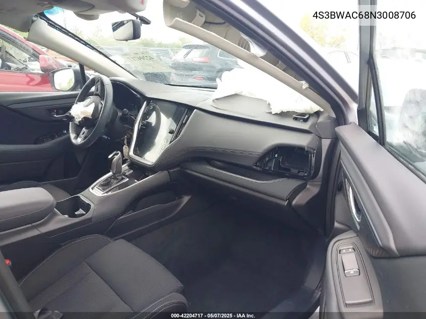 2022 Subaru Legacy Premium VIN: 4S3BWAC68N3008706 Lot: 42204717