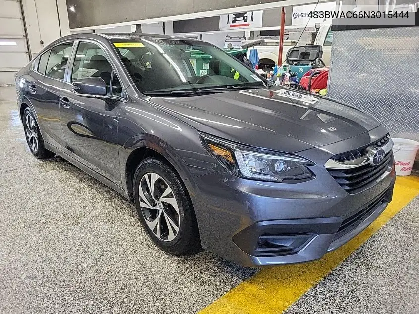 2022 Subaru Legacy Premium VIN: 4S3BWAC66N3015444 Lot: 42254045