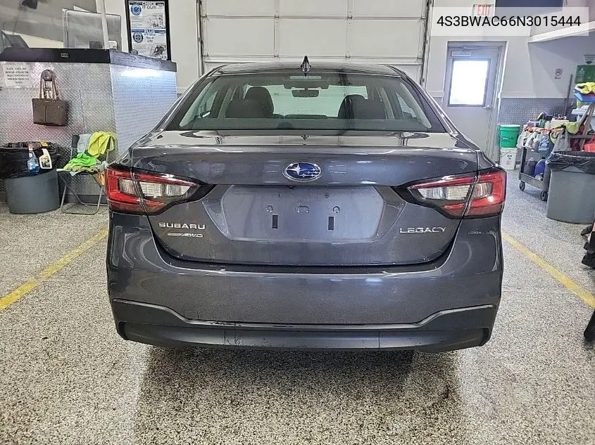 2022 Subaru Legacy Premium VIN: 4S3BWAC66N3015444 Lot: 42254045