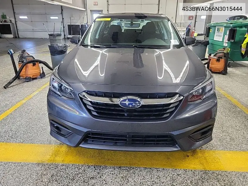 2022 Subaru Legacy Premium VIN: 4S3BWAC66N3015444 Lot: 42254045