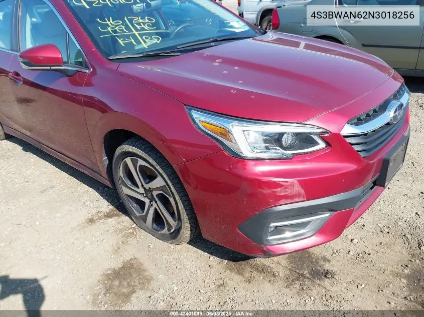2022 Subaru Legacy Limited VIN: 4S3BWAN62N3018256 Lot: 42401099