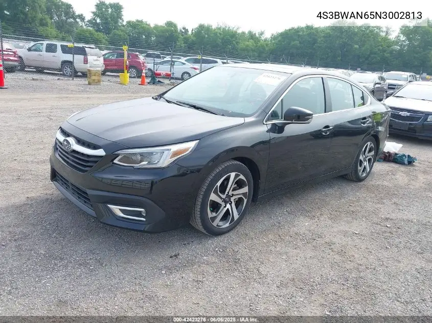 2022 Subaru Legacy Limited VIN: 4S3BWAN65N3002813 Lot: 42423276