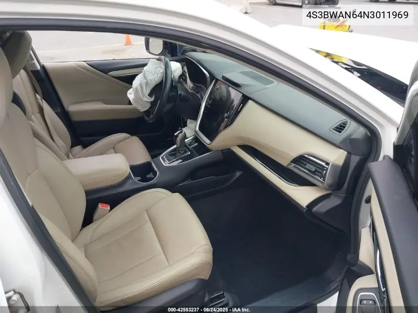 2022 Subaru Legacy Limited VIN: 4S3BWAN64N3011969 Lot: 42583237