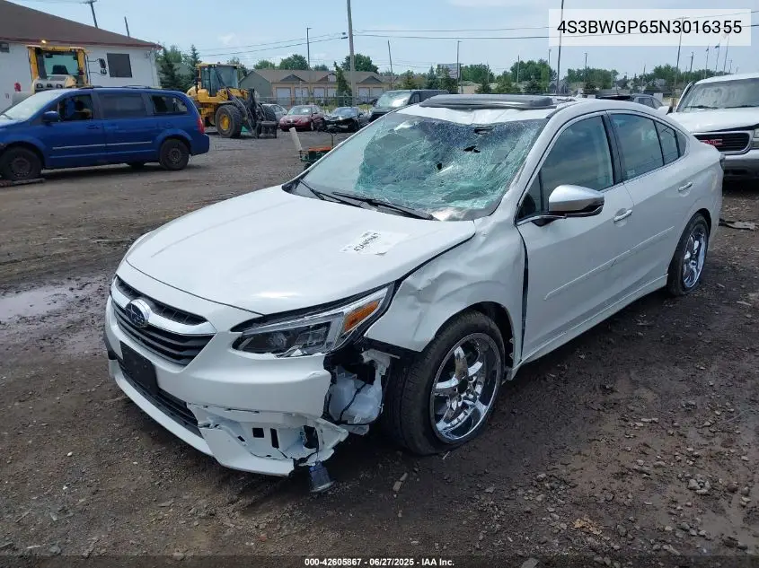 2022 Subaru Legacy Touring Xt VIN: 4S3BWGP65N3016355 Lot: 42605867