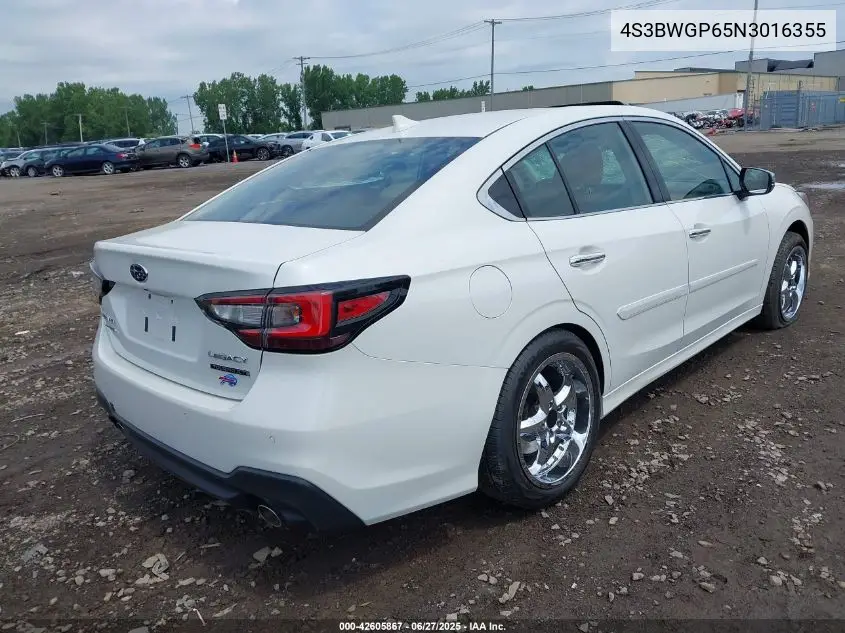 2022 Subaru Legacy Touring Xt VIN: 4S3BWGP65N3016355 Lot: 42605867