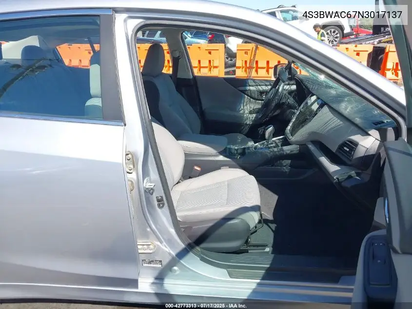 2022 Subaru Legacy Premium VIN: 4S3BWAC67N3017137 Lot: 42773313
