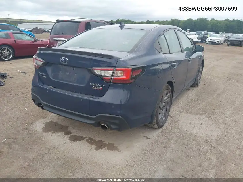 2023 Subaru Legacy Sport VIN: 4S3BWGG66P3007599 Lot: 42757068