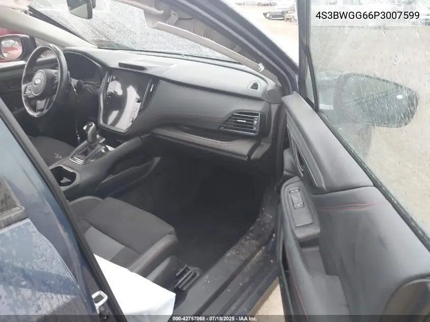 2023 Subaru Legacy Sport VIN: 4S3BWGG66P3007599 Lot: 42757068
