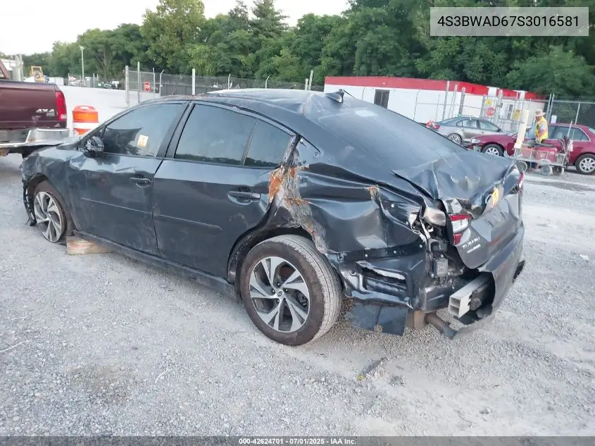 2025 Subaru Legacy Premium VIN: 4S3BWAD67S3016581 Lot: 42624701