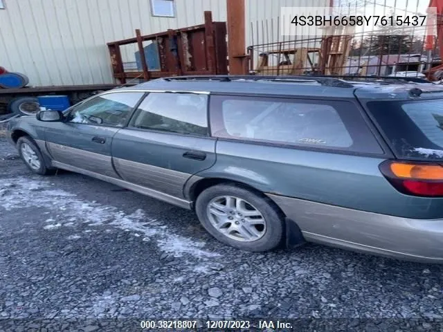 2000 Subaru Outback VIN: 4S3BH6658Y7615437 Lot: 38218807