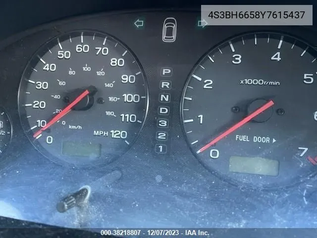 2000 Subaru Outback VIN: 4S3BH6658Y7615437 Lot: 38218807