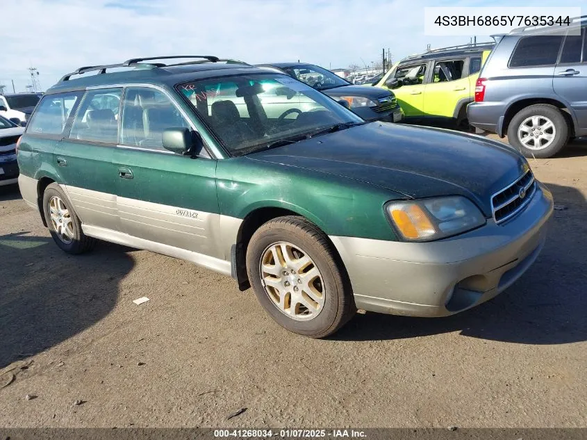 2000 Subaru Outback Limited VIN: 4S3BH6865Y7635344 Lot: 41268034