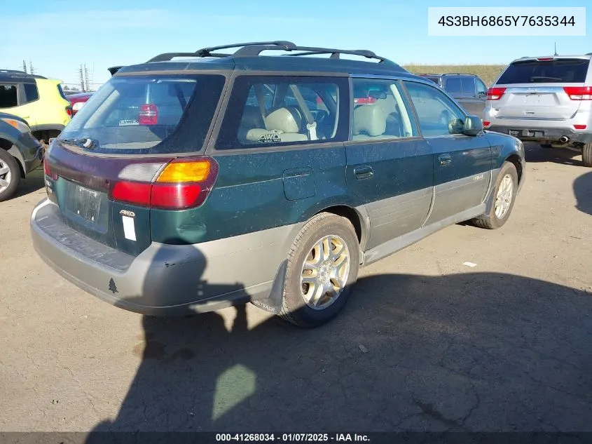 2000 Subaru Outback Limited VIN: 4S3BH6865Y7635344 Lot: 41268034