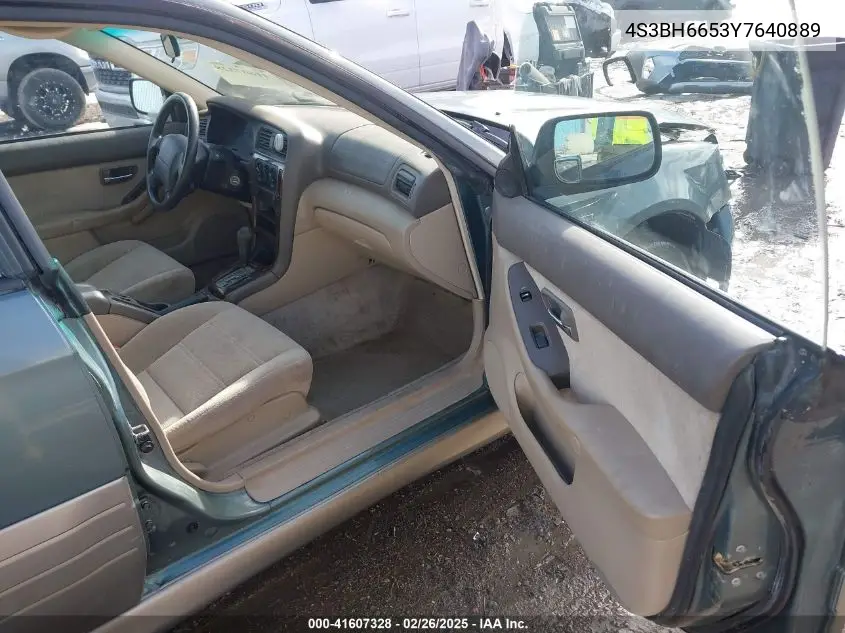 2000 Subaru Outback VIN: 4S3BH6653Y7640889 Lot: 41607328