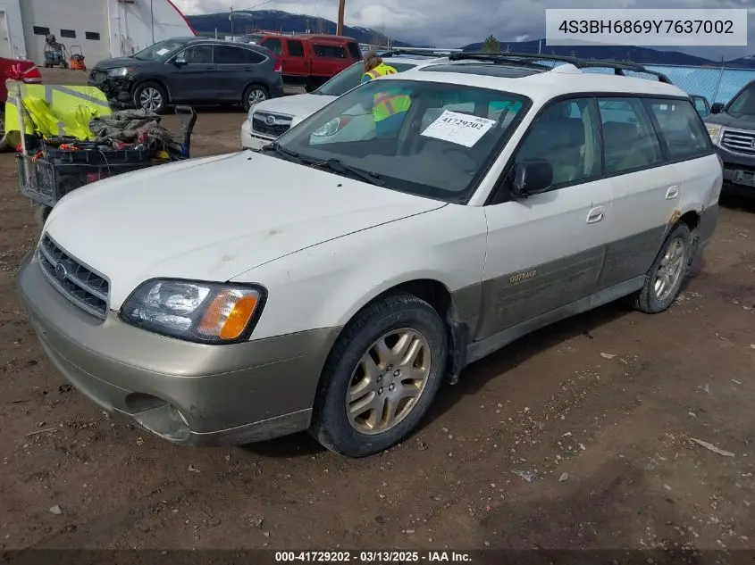 2000 Subaru Outback Limited VIN: 4S3BH6869Y7637002 Lot: 41729202
