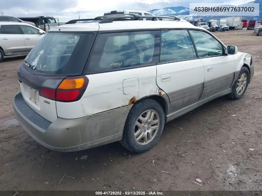 2000 Subaru Outback Limited VIN: 4S3BH6869Y7637002 Lot: 41729202