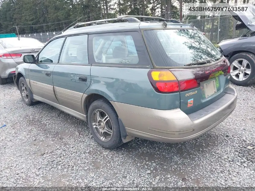 2000 Subaru Outback VIN: 4S3BH6759Y7633587 Lot: 41997161