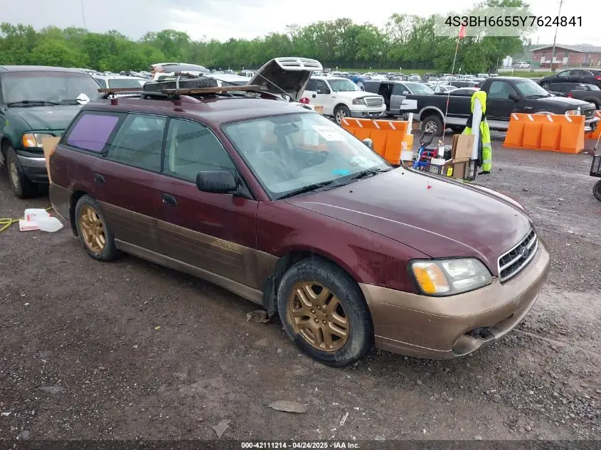 2000 Subaru Outback VIN: 4S3BH6655Y7624841 Lot: 42111214