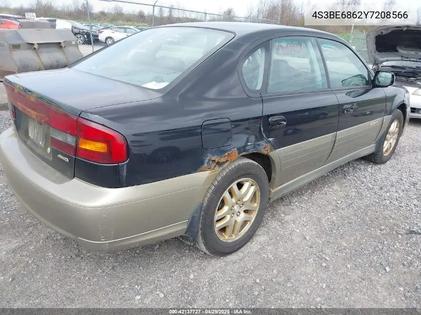 2000 Subaru Outback Limited VIN: 4S3BE6862Y7208566 Lot: 42137727