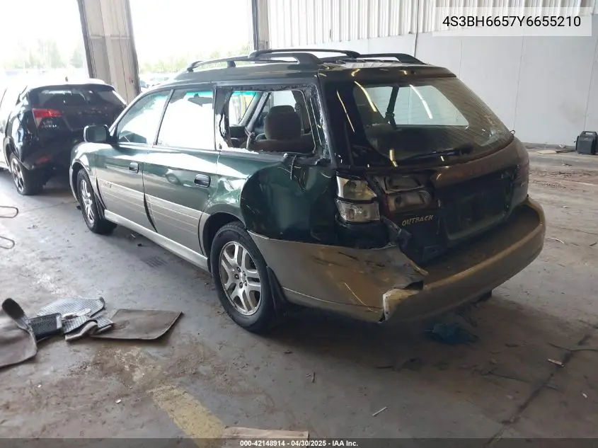 2000 Subaru Outback VIN: 4S3BH6657Y6655210 Lot: 42148914