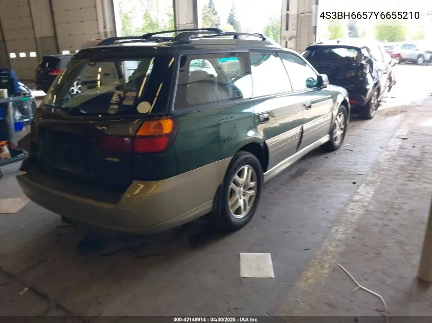 2000 Subaru Outback VIN: 4S3BH6657Y6655210 Lot: 42148914