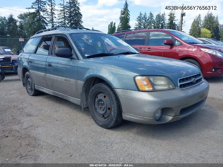 2000 Subaru Outback VIN: 4S3BH6656Y7656312 Lot: 42164724