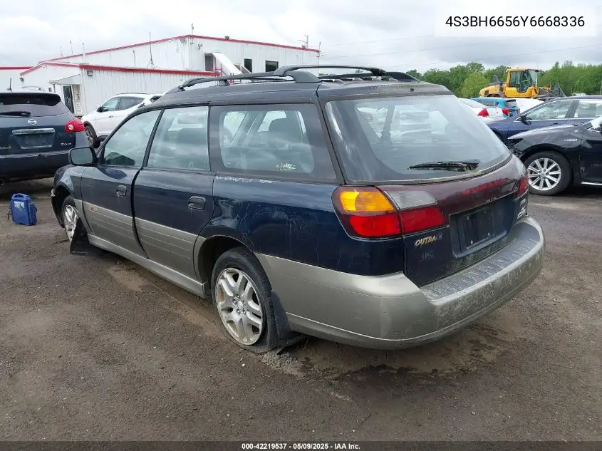 2000 Subaru Outback VIN: 4S3BH6656Y6668336 Lot: 42219537