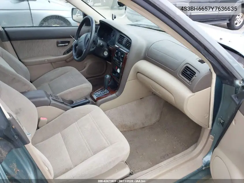 2000 Subaru Outback VIN: 4S3BH6657Y7636635 Lot: 42471631