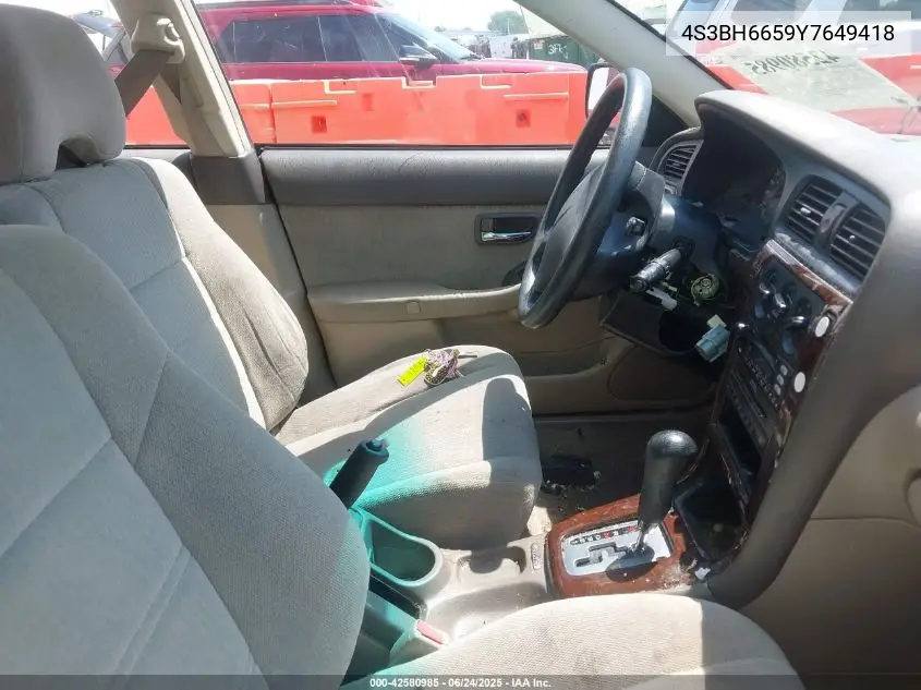 2000 Subaru Outback VIN: 4S3BH6659Y7649418 Lot: 42580985