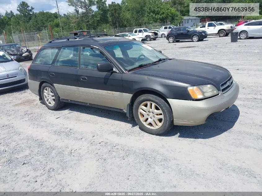 2000 Subaru Outback Limited VIN: 4S3BH6860Y7663956 Lot: 42615435