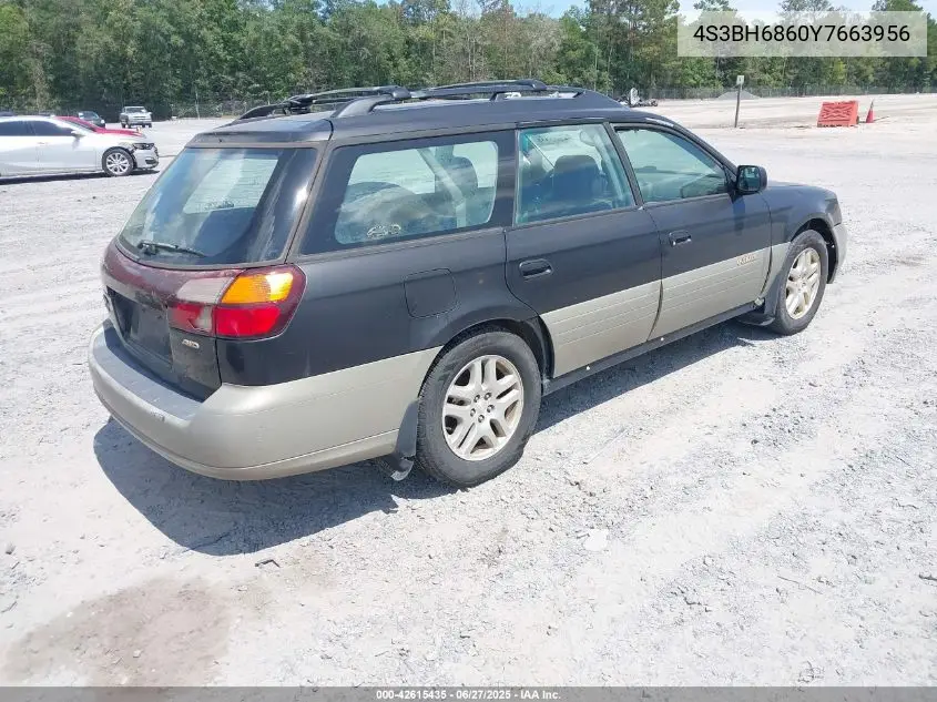 2000 Subaru Outback Limited VIN: 4S3BH6860Y7663956 Lot: 42615435