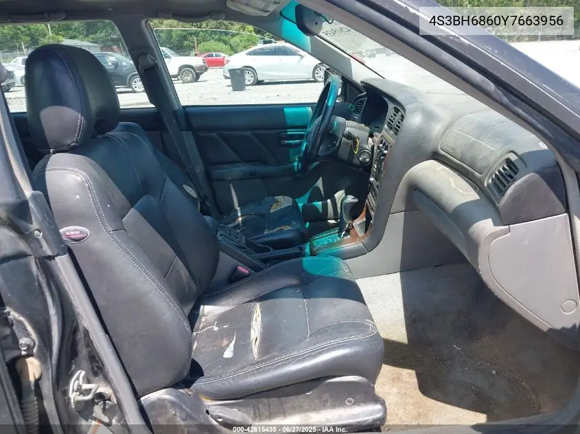 2000 Subaru Outback Limited VIN: 4S3BH6860Y7663956 Lot: 42615435