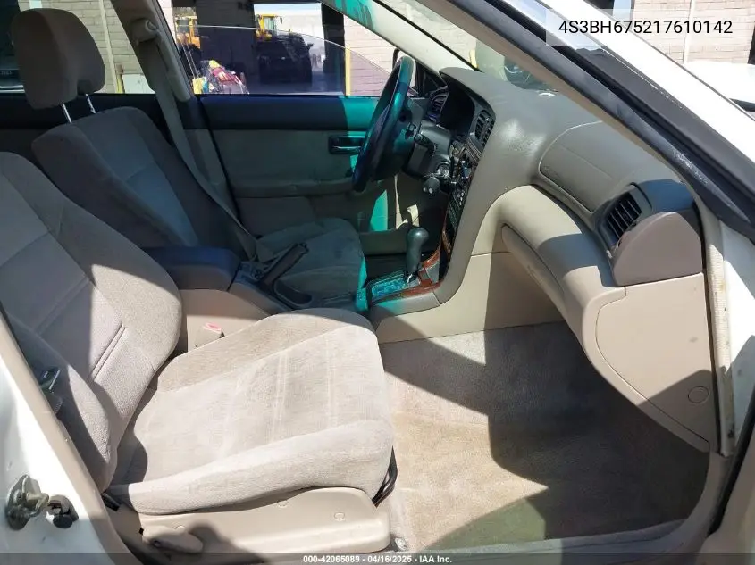 2001 Subaru Outback VIN: 4S3BH675217610142 Lot: 42065089