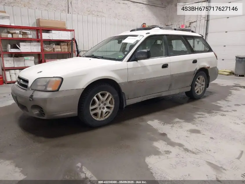 2001 Subaru Outback VIN: 4S3BH675717627146 Lot: 42235300