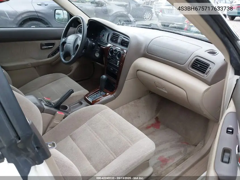 2001 Subaru Outback VIN: 4S3BH675717633738 Lot: 42249133