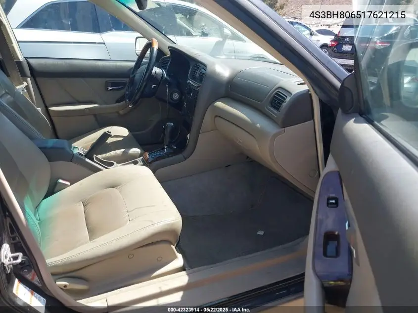 2001 Subaru Outback H6-3.0 VIN: 4S3BH806517621215 Lot: 42323914