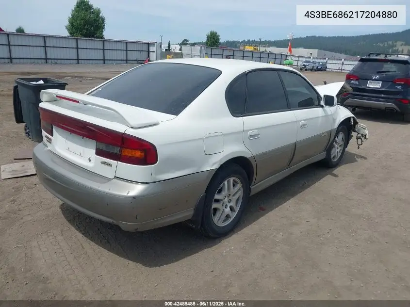 2001 Subaru Outback Limited VIN: 4S3BE686217204880 Lot: 42485485