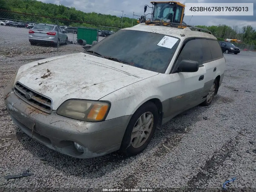 2001 Subaru Outback VIN: 4S3BH675817675013 Lot: 42497917