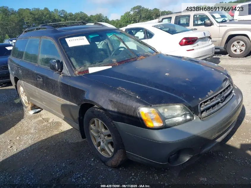 2001 Subaru Outback Limited VIN: 4S3BH686917669423 Lot: 42519200
