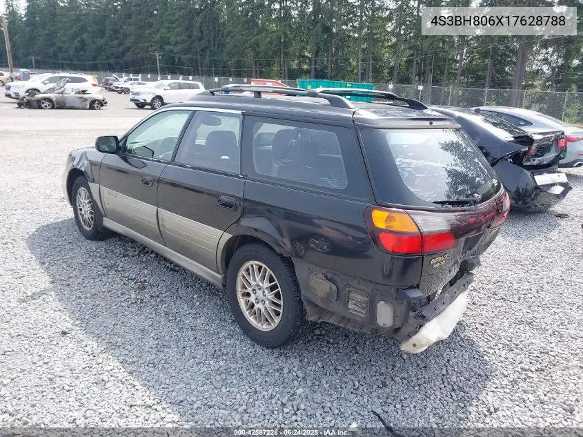 2001 Subaru Outback H6-3.0 VIN: 4S3BH806X17628788 Lot: 42587228