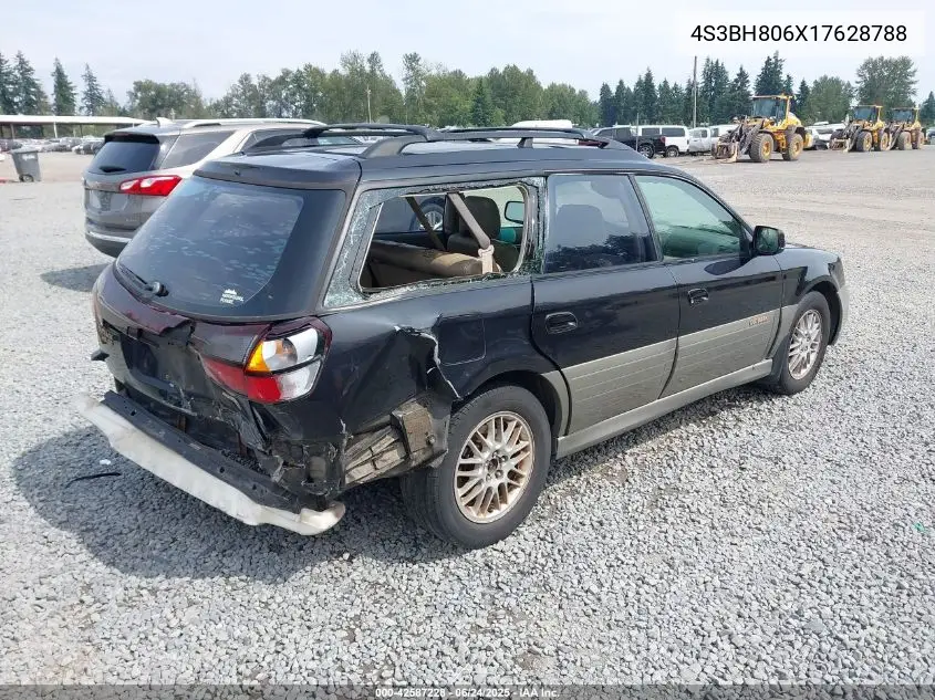 2001 Subaru Outback H6-3.0 VIN: 4S3BH806X17628788 Lot: 42587228