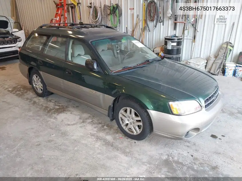 2001 Subaru Outback VIN: 4S3BH675017663373 Lot: 42597489